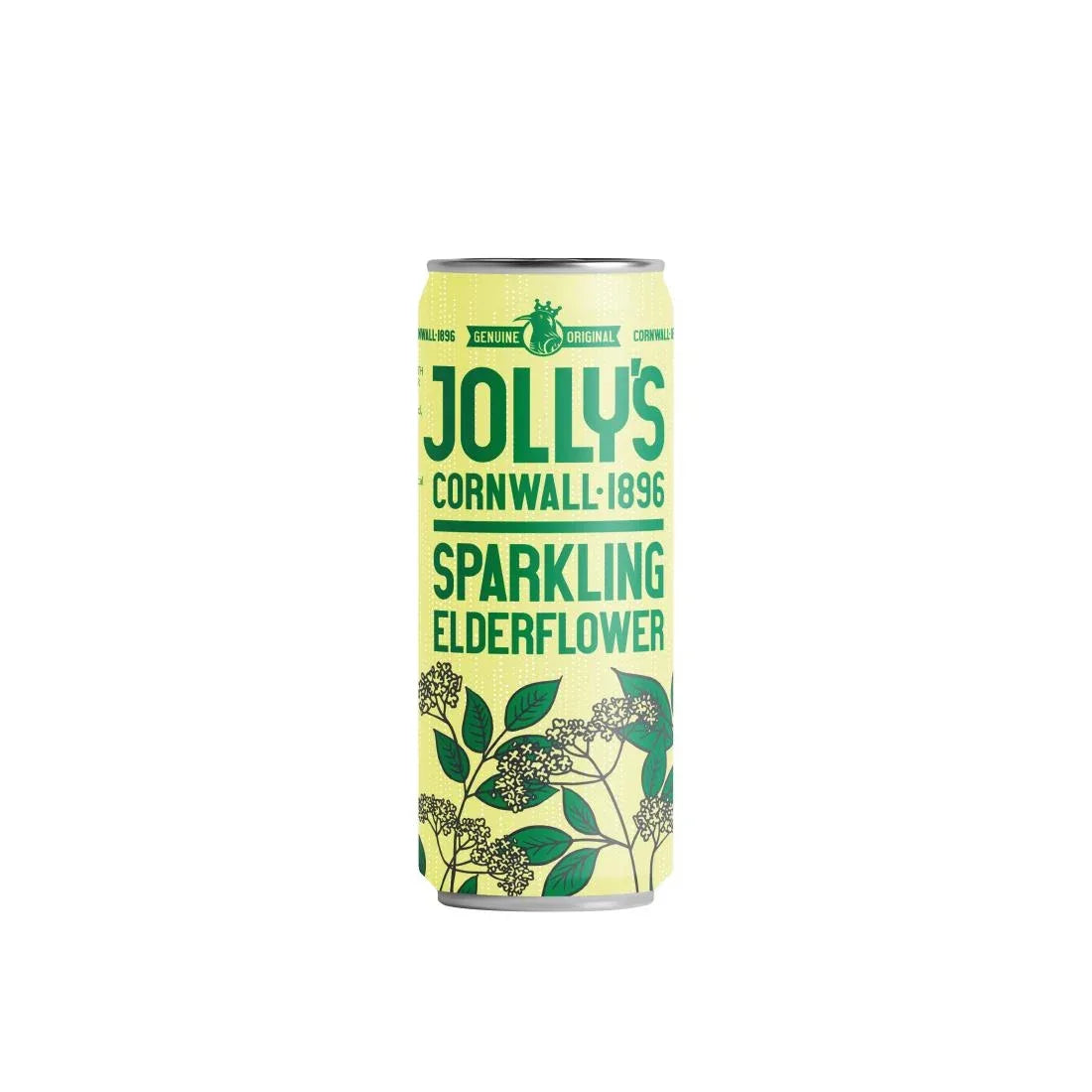 HN945 Jolly's Cornish Sparkling Elderflower Cans 250ml (Pack of 24) - JD Catering Equipment Solutions Ltd