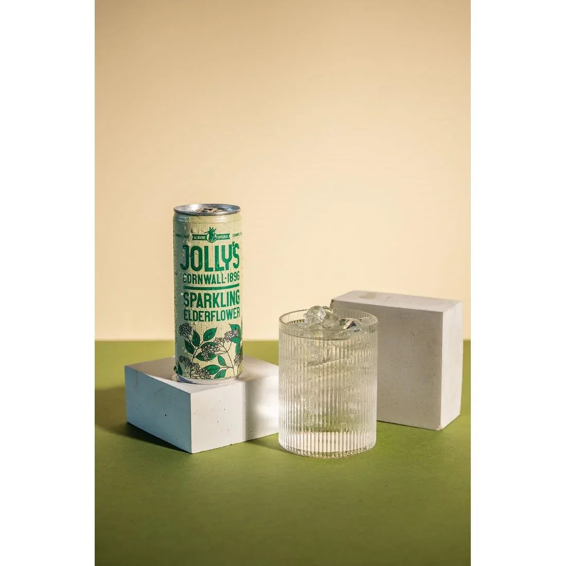 HN945 Jolly's Cornish Sparkling Elderflower Cans 250ml (Pack of 24) - JD Catering Equipment Solutions Ltd