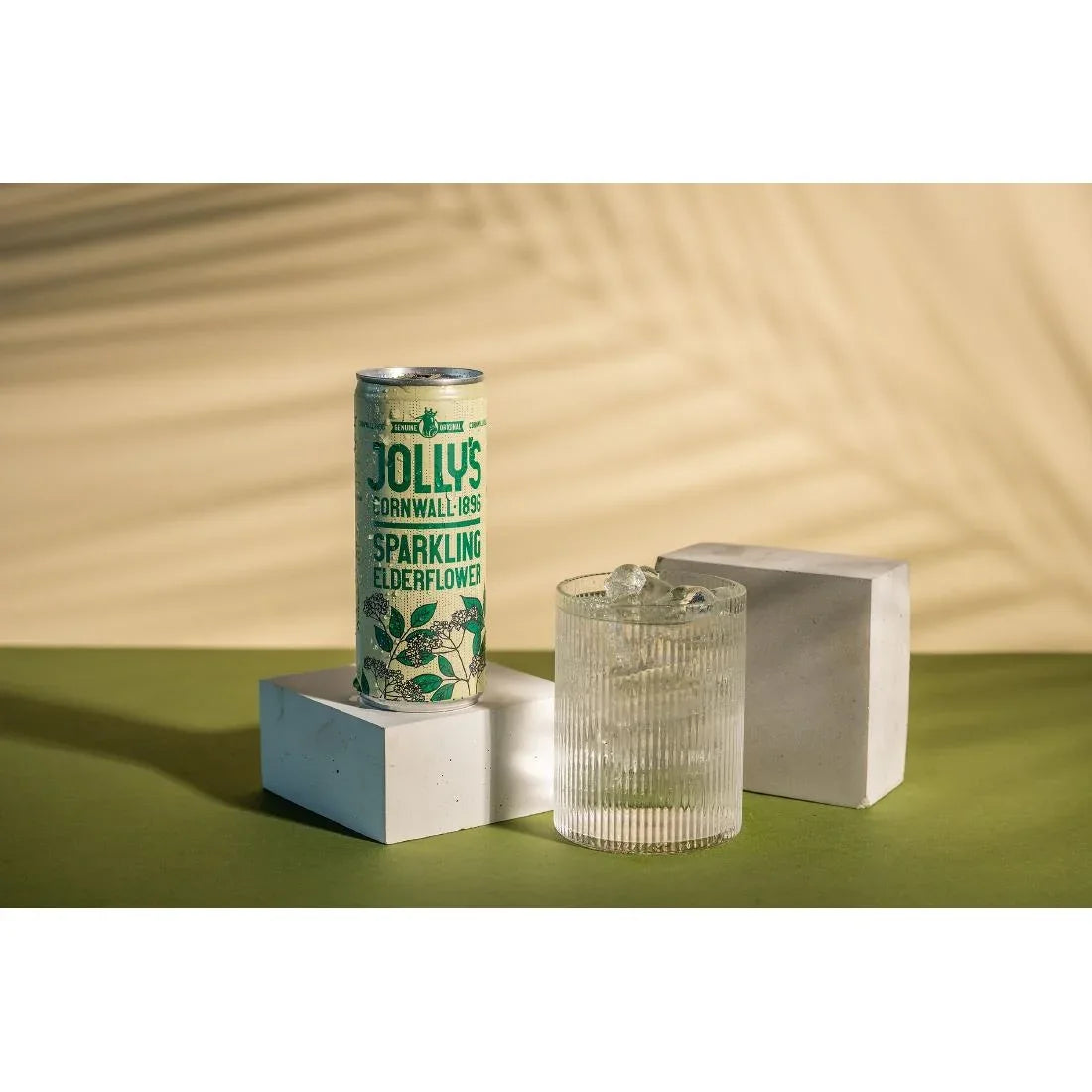 HN945 Jolly's Cornish Sparkling Elderflower Cans 250ml (Pack of 24) - JD Catering Equipment Solutions Ltd