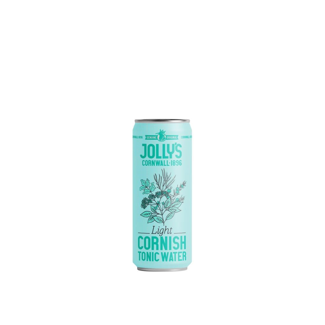 HN946 Jolly's Cornish Tonic Water Light Cans 200ml (Pack of 24)