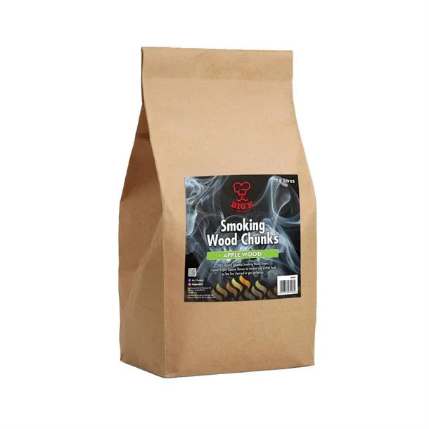 HP292 Big K Smoking Wood Chips Apple Wood Chunks 8Ltr