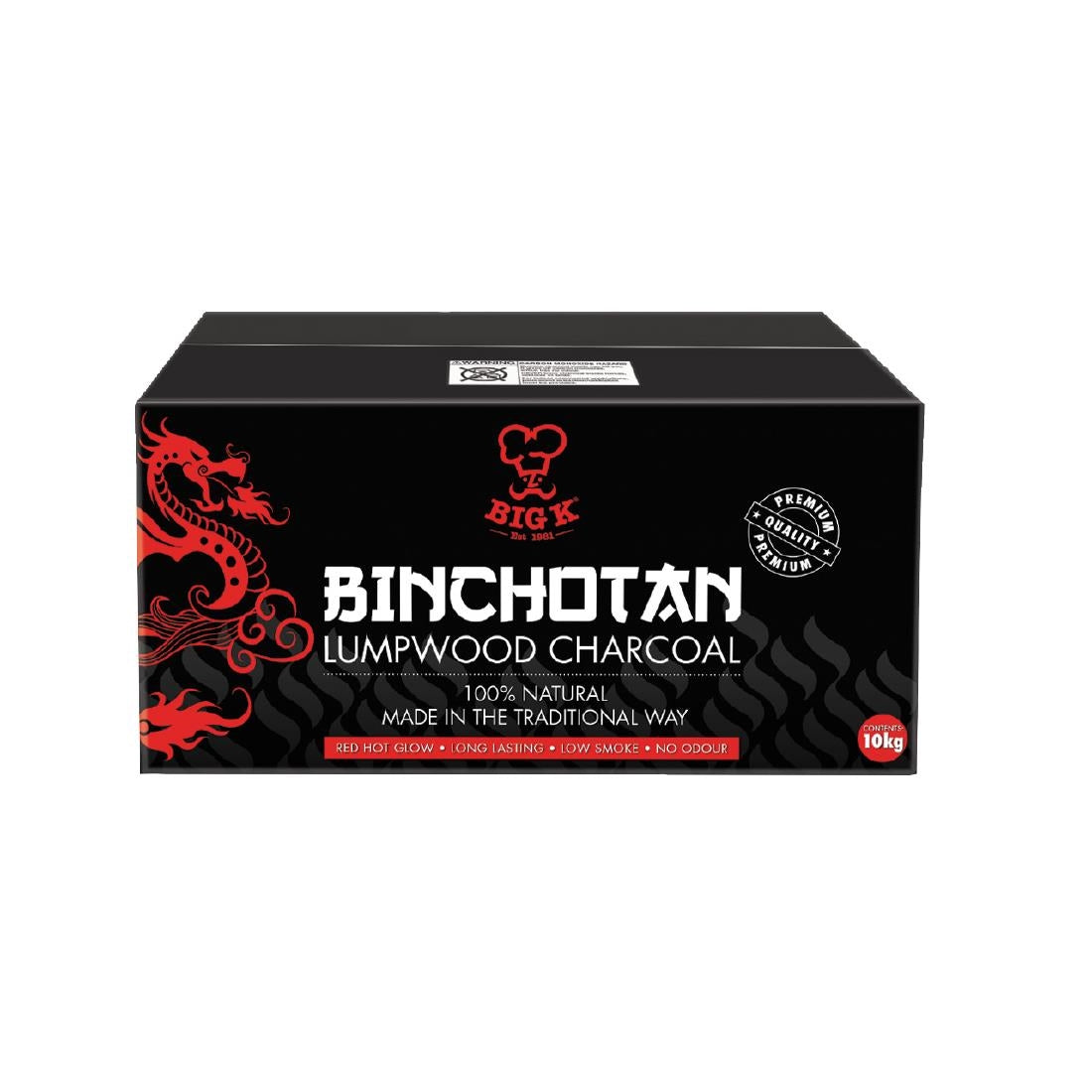 HP296 Big K Binchotan Lumpwood Charcoal 10kg