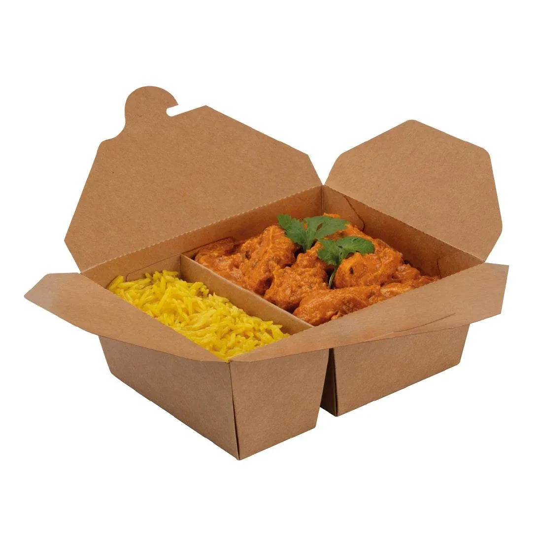 HP697 Colpac Two Compartment Food Container Medium 380/670ml (Pack of 200) - JD Catering Equipment Solutions Ltd