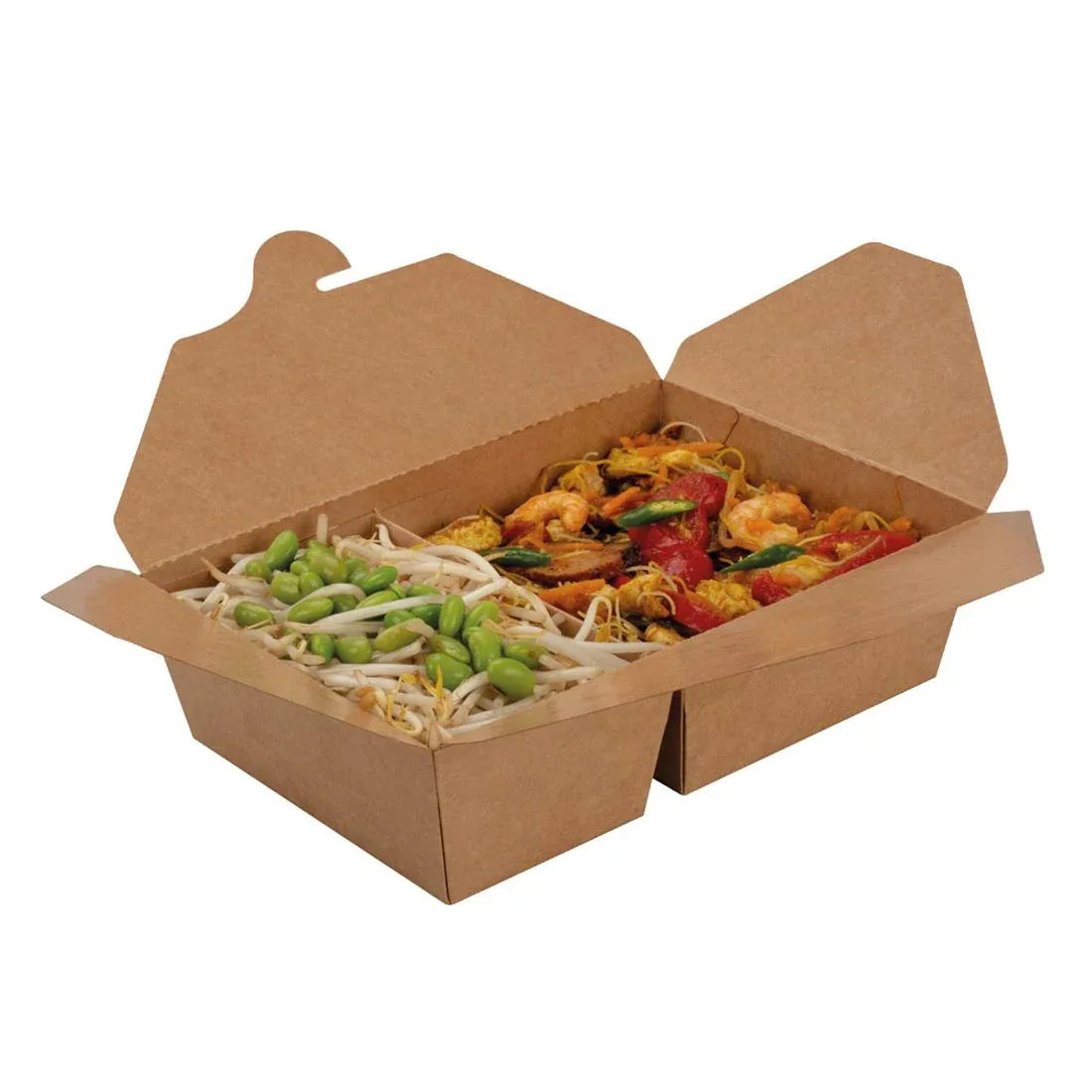 HP698 Colpac Two Compartment Food Container Large 510/920ml (Pack of 200) - JD Catering Equipment Solutions Ltd