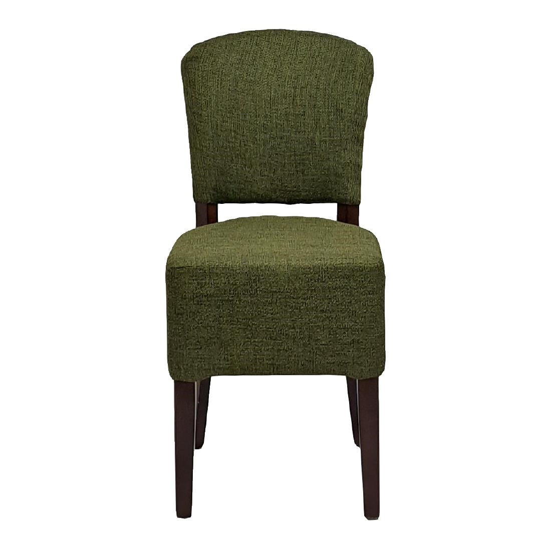 HP757 Hanoi Dining Chair In Dark Walnut with Shetland Forest Seatpad (Pack of 2)