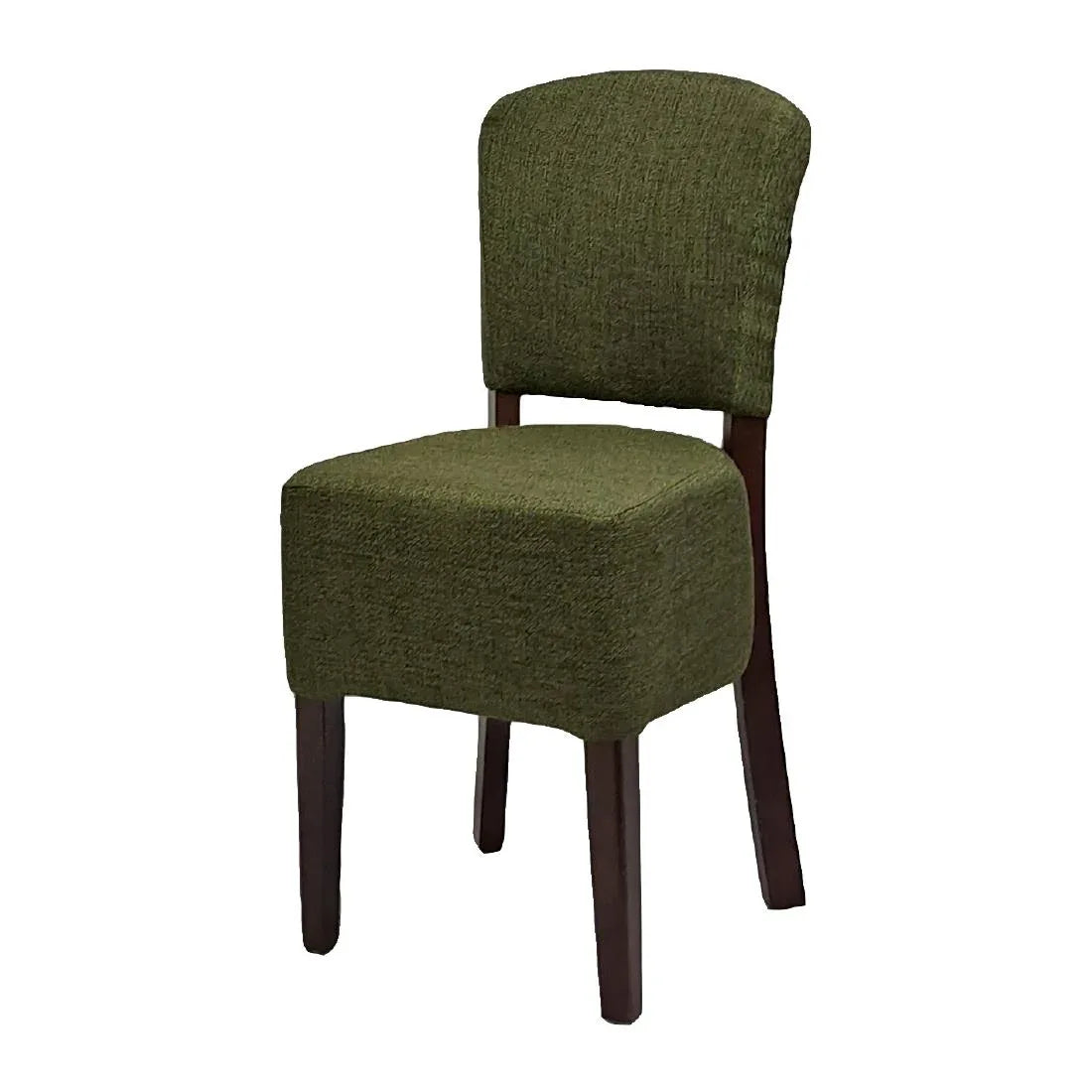 HP757 Hanoi Dining Chair In Dark Walnut with Shetland Forest Seatpad (Pack of 2)