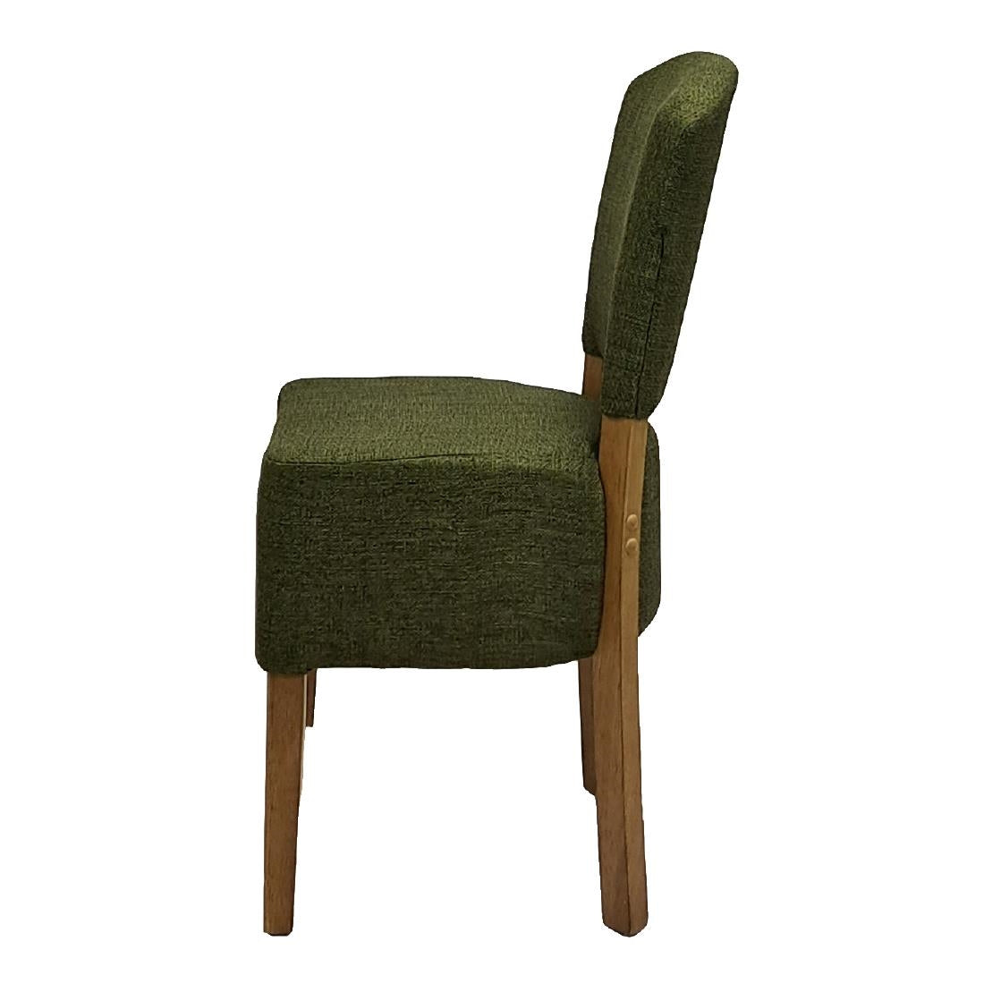 HP764 Hanoi Dining Chair In Weathered Oak with Shetland Forest Seatpad (Pack of 2)