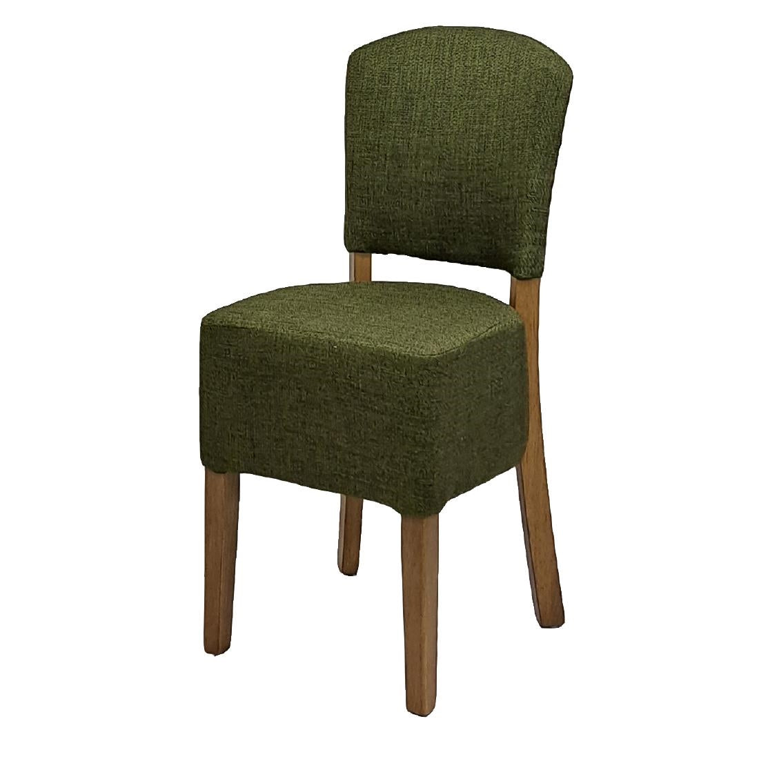 HP764 Hanoi Dining Chair In Weathered Oak with Shetland Forest Seatpad (Pack of 2)