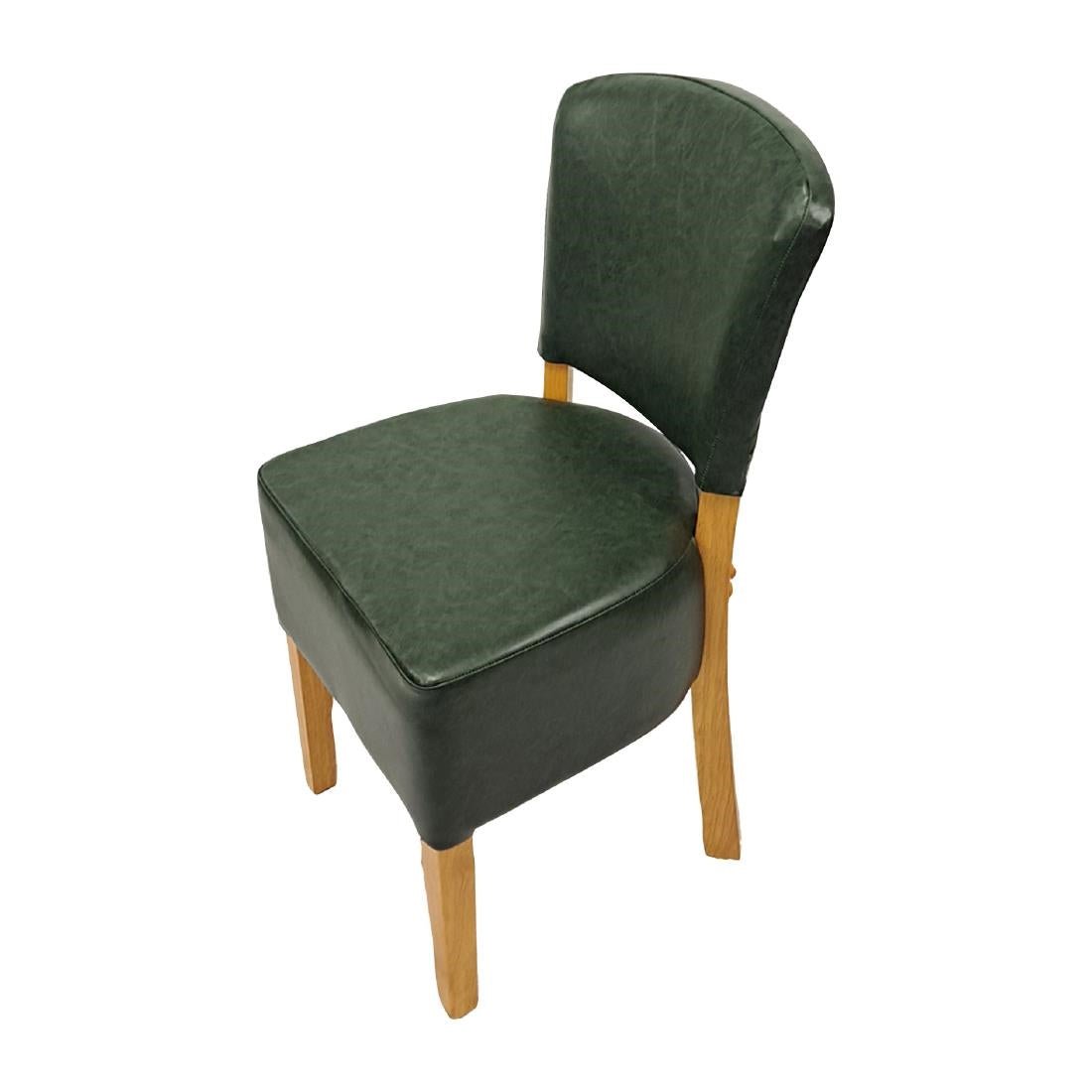 HP769 Hanoi Dining Chair In Soft Oak with Bison Vinyl Cedar (Pack of 2)