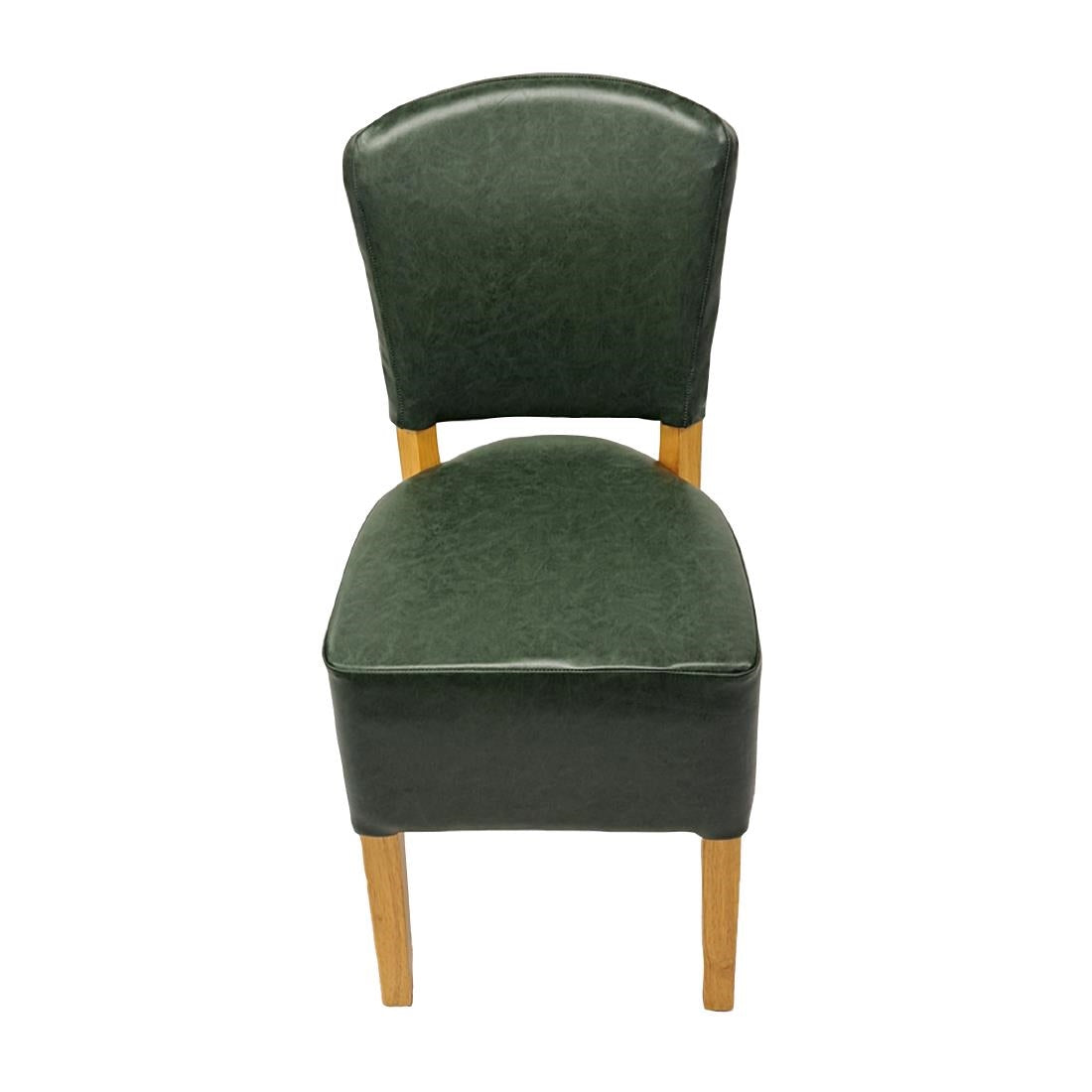 HP769 Hanoi Dining Chair In Soft Oak with Bison Vinyl Cedar (Pack of 2)