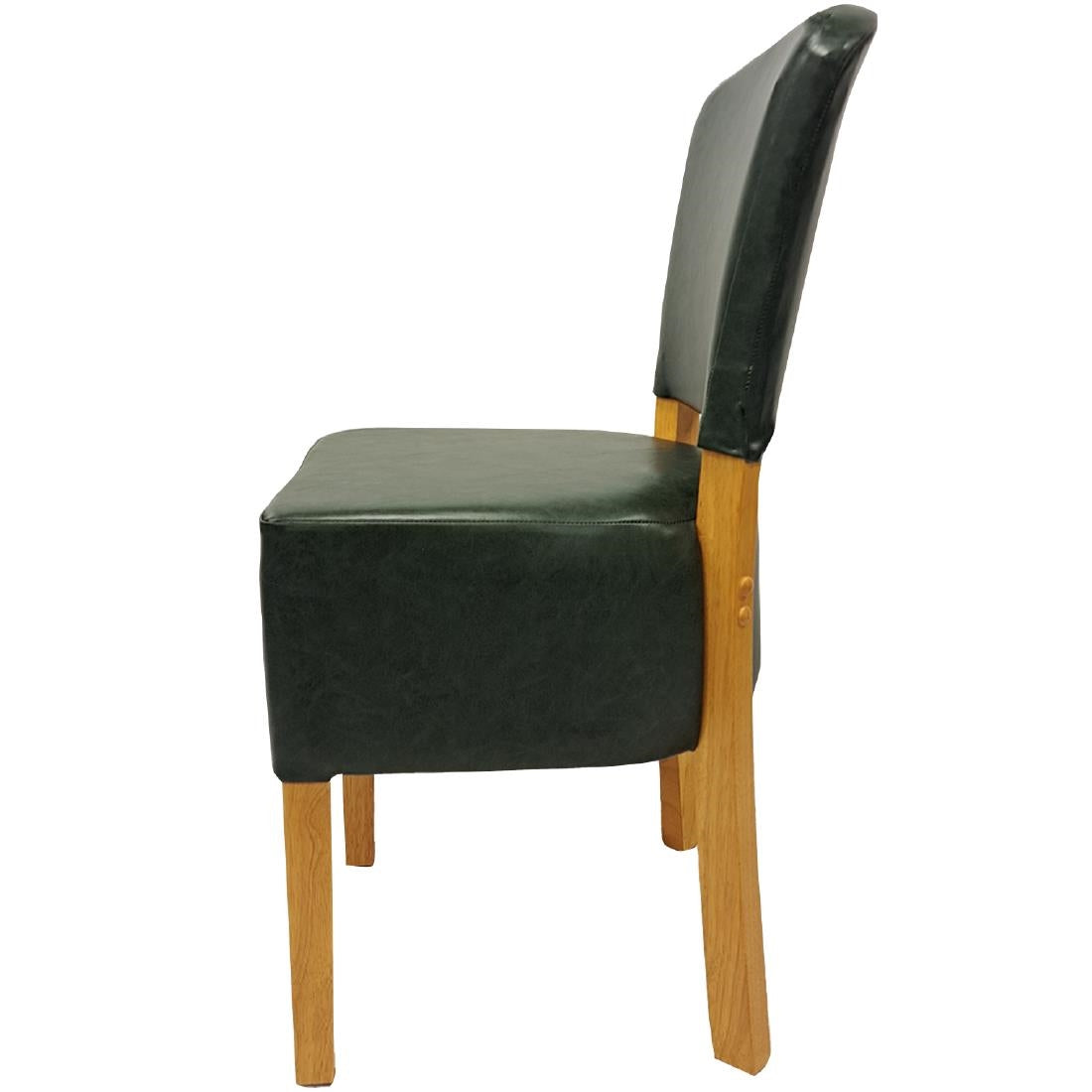 HP769 Hanoi Dining Chair In Soft Oak with Bison Vinyl Cedar (Pack of 2)