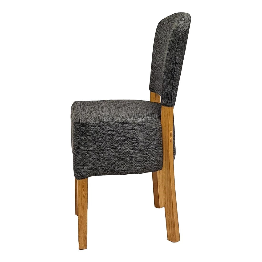 HP772 Hanoi Dining Chair In Soft Oak with Shetland Smoke Seatpad (Pack of 2)