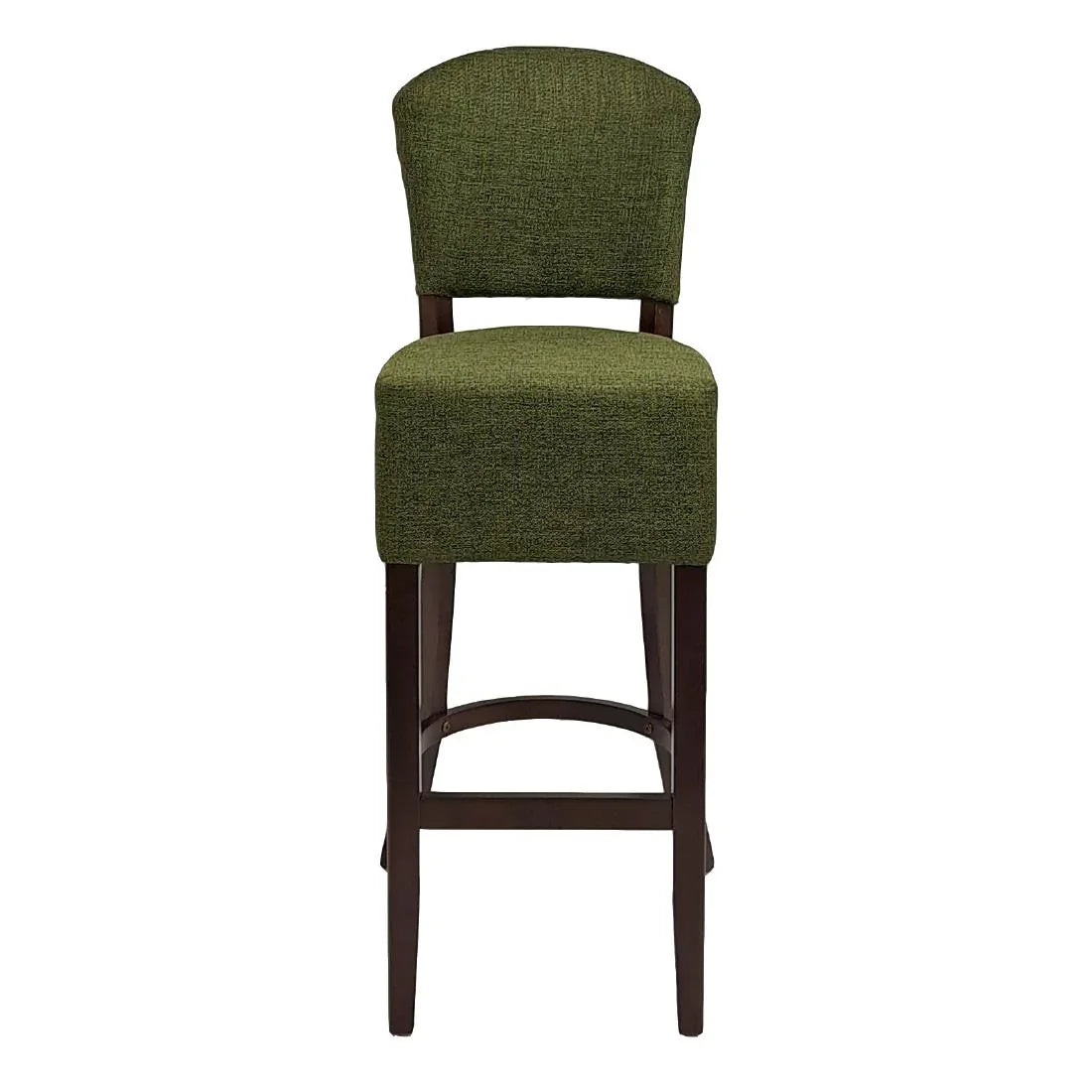 HP778 Hanoi Bar Chair in Dark Walnut with Shetland Forest Seatpad