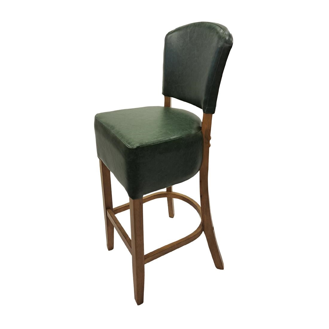 HP783 Hanoi Bar Chair in Weathered Oak with Bison Cedar Vinyl