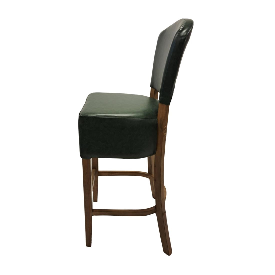 HP783 Hanoi Bar Chair in Weathered Oak with Bison Cedar Vinyl