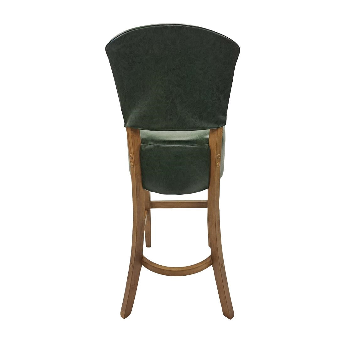 HP783 Hanoi Bar Chair in Weathered Oak with Bison Cedar Vinyl
