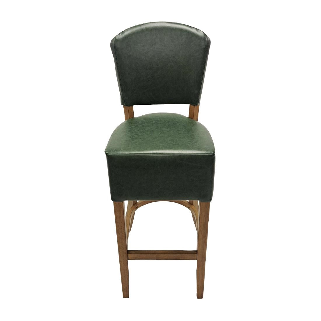 HP783 Hanoi Bar Chair in Weathered Oak with Bison Cedar Vinyl