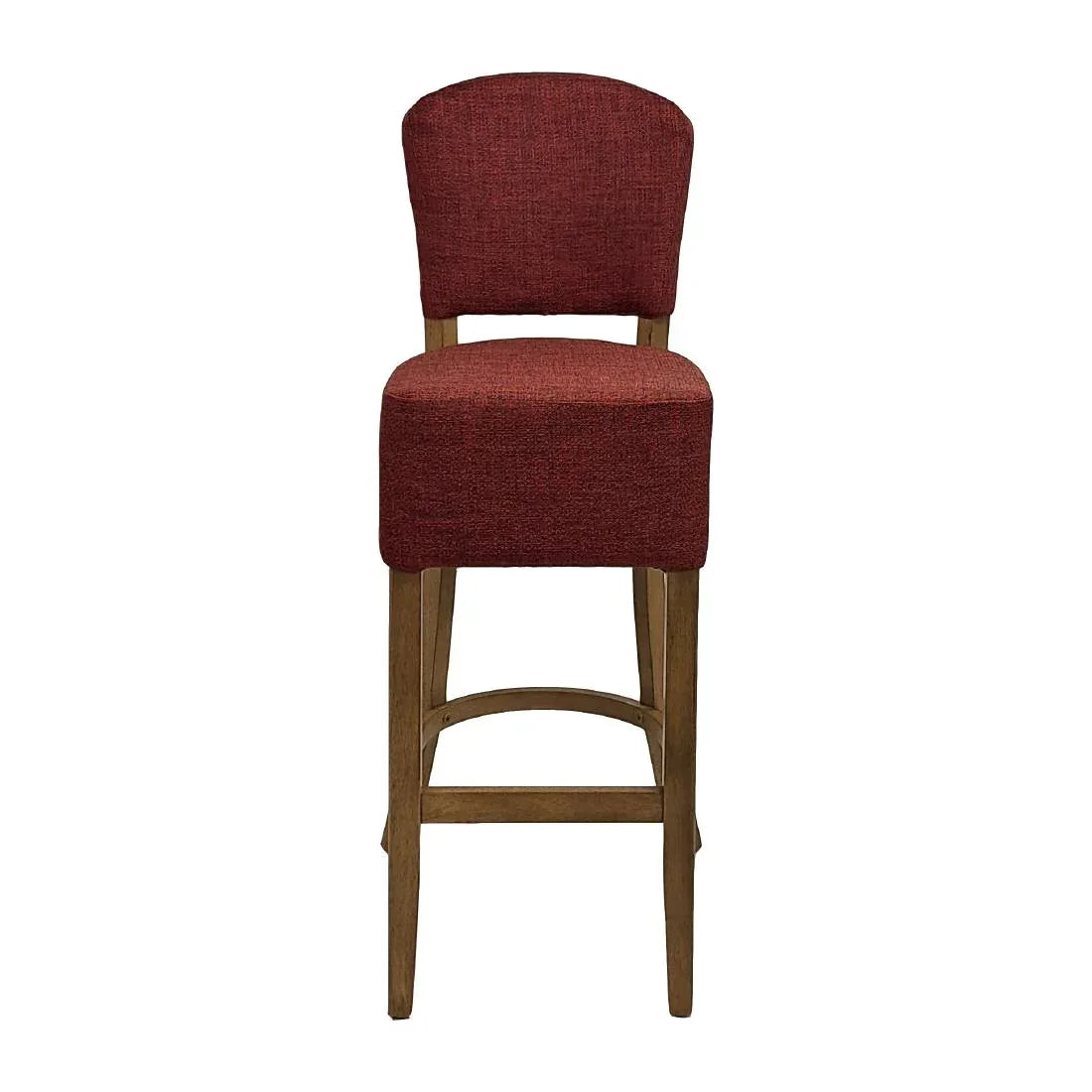 HP787 Hanoi Bar Chair in Weathered Oak with Shetland Scarlett