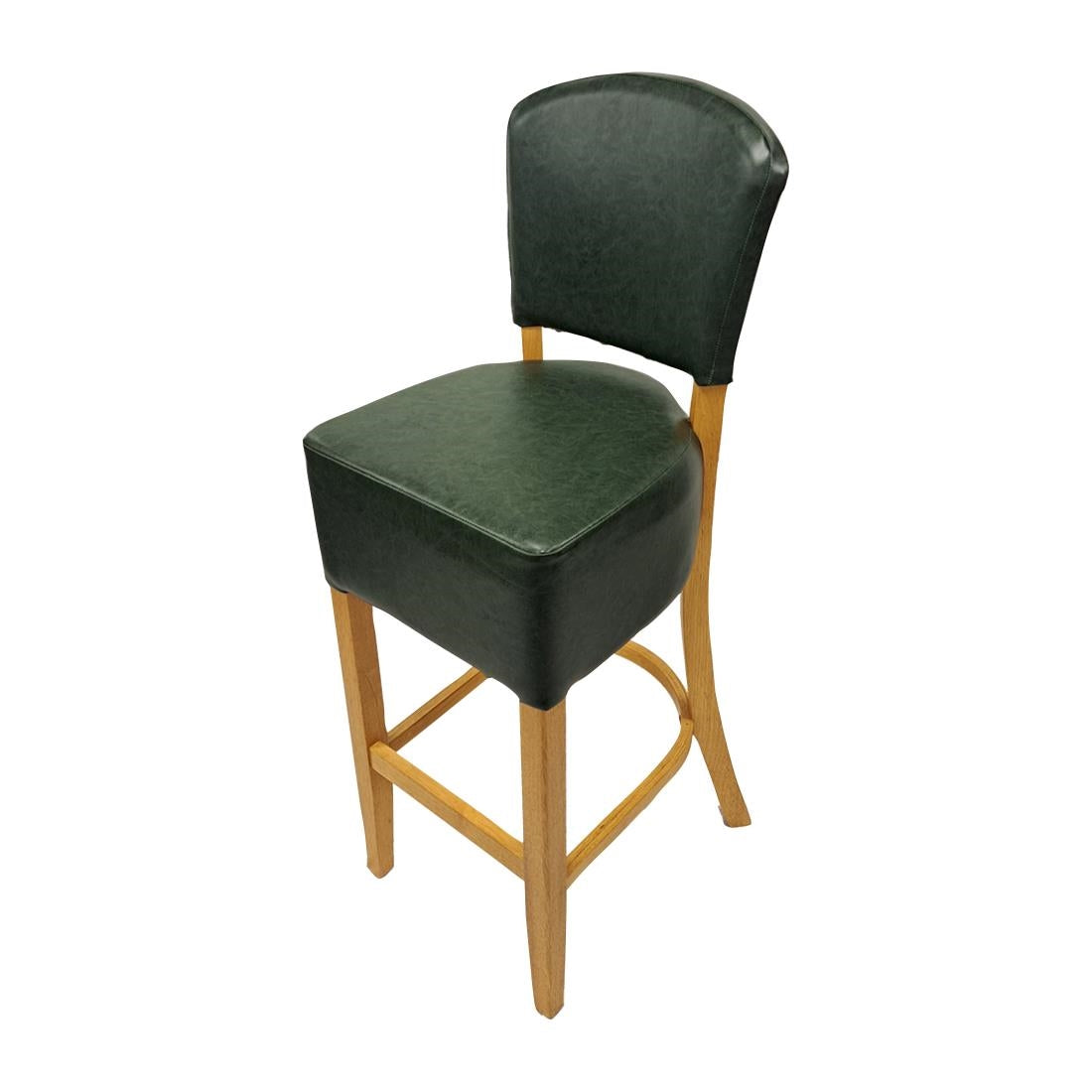 HP790 Hanoi Bar Chair in Soft Oak with Bison Cedar Vinyl