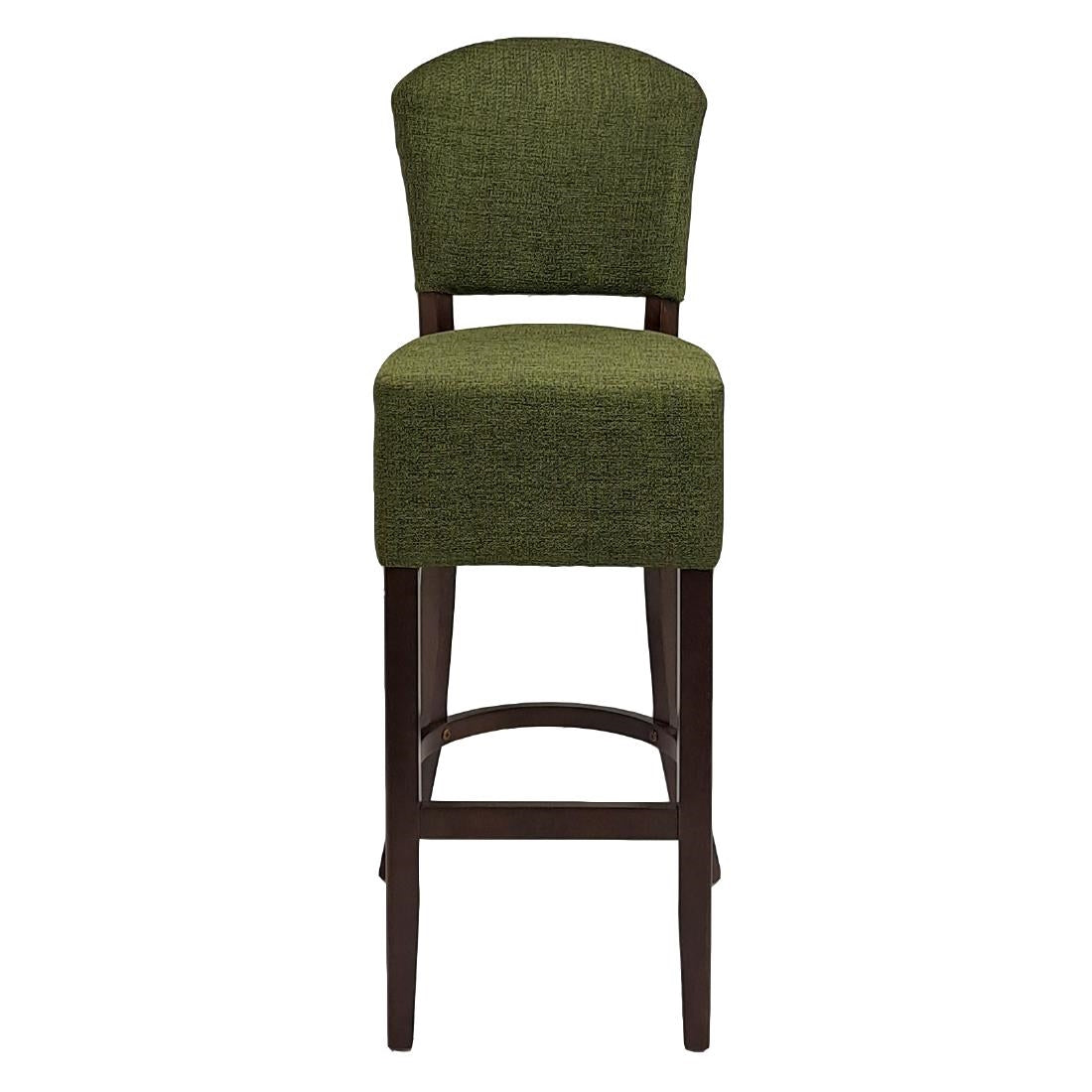 HP792 Hanoi Bar Chair In Soft Oak with Shetland Forest Seatpad
