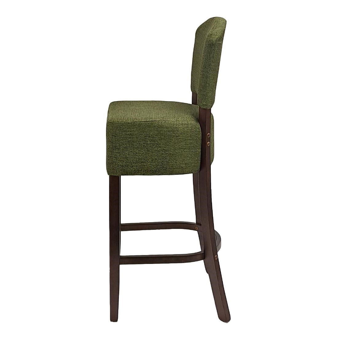 HP792 Hanoi Bar Chair In Soft Oak with Shetland Forest Seatpad