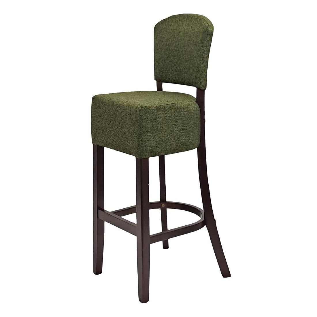 HP792 Hanoi Bar Chair In Soft Oak with Shetland Forest Seatpad