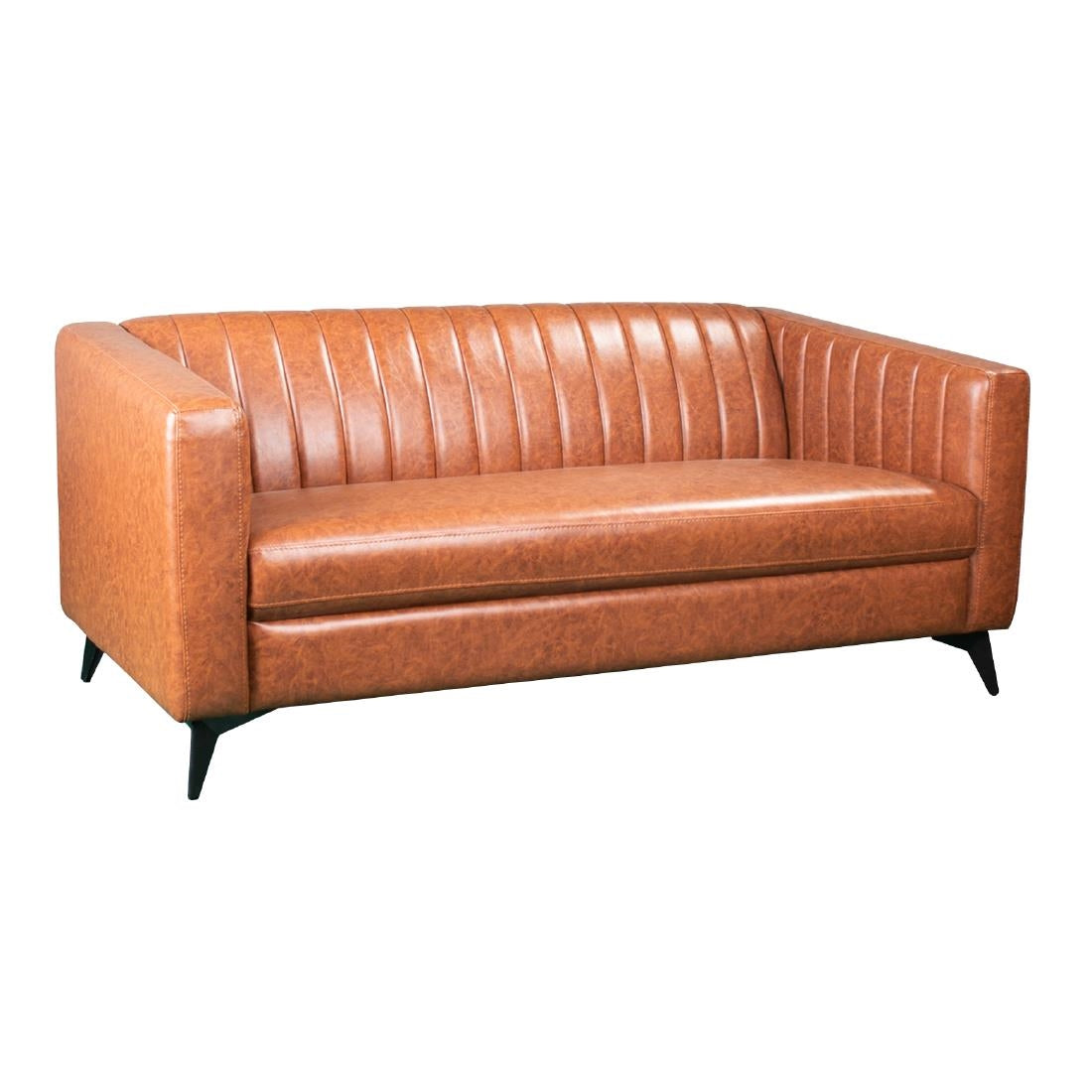 HP795 Capri 2 Seat Sofa in Bison Tan Vinyl