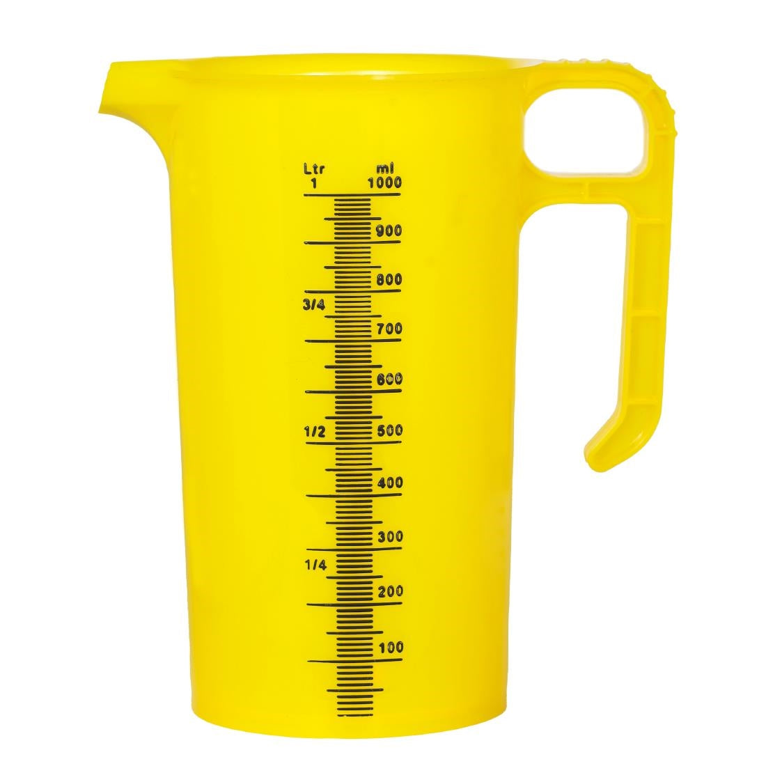 HP869 Pro-Measures Polypropylene Measuring Jug Yellow 1Ltr