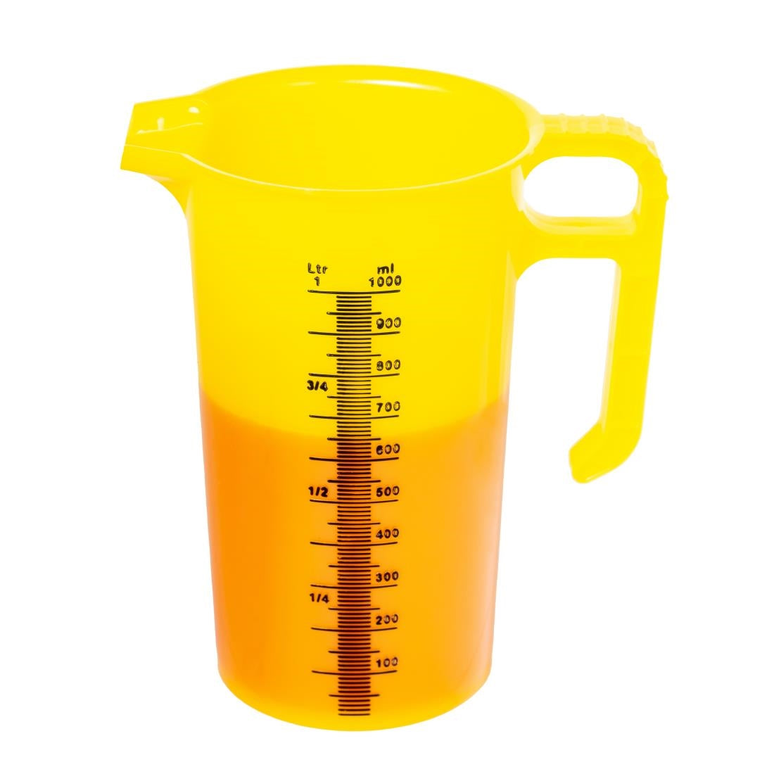 HP869 Pro-Measures Polypropylene Measuring Jug Yellow 1Ltr