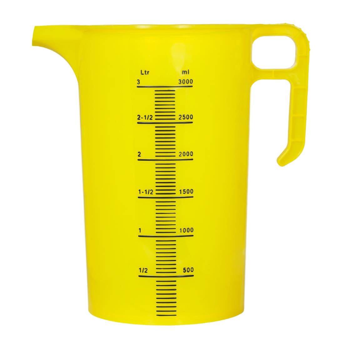 HP870 Pro-Measures Polypropylene Measuring Jug Yellow 3Ltr