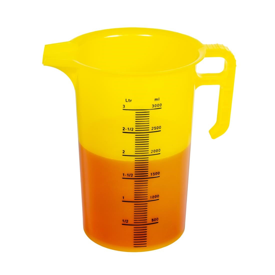 HP870 Pro-Measures Polypropylene Measuring Jug Yellow 3Ltr