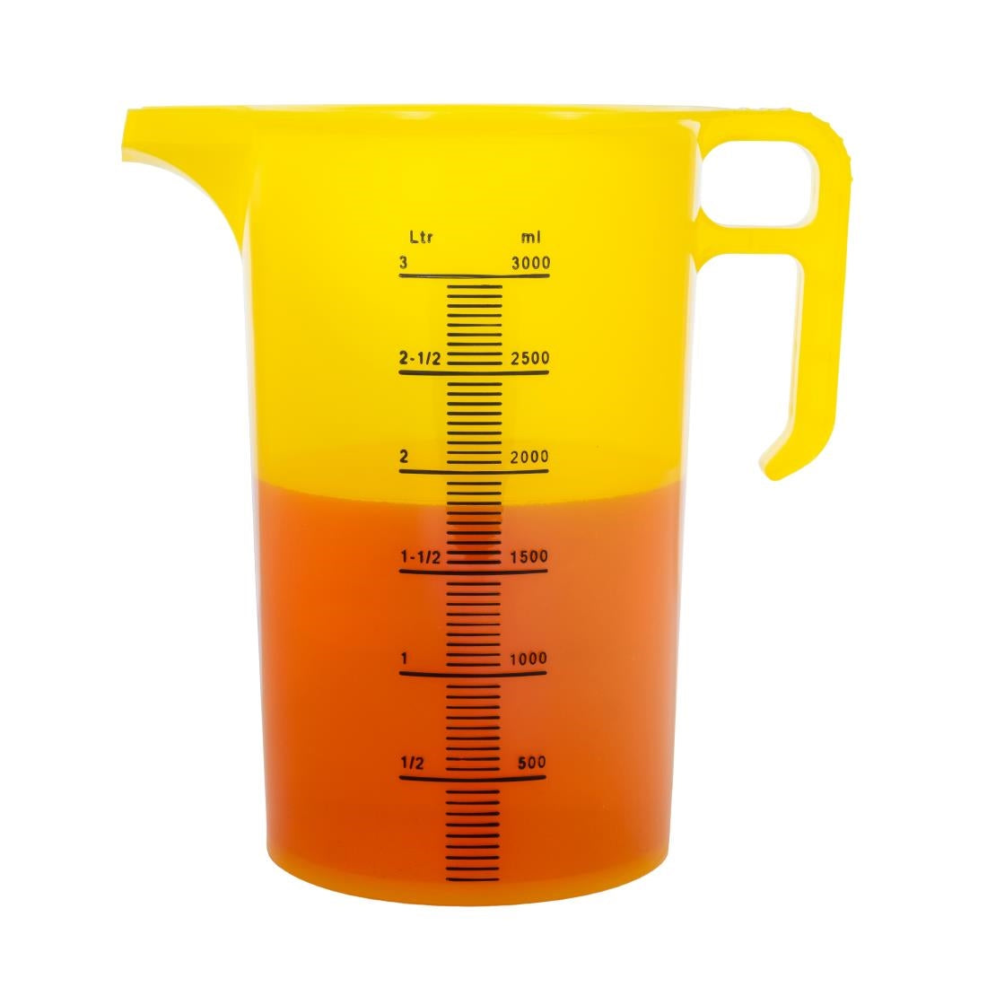 HP870 Pro-Measures Polypropylene Measuring Jug Yellow 3Ltr