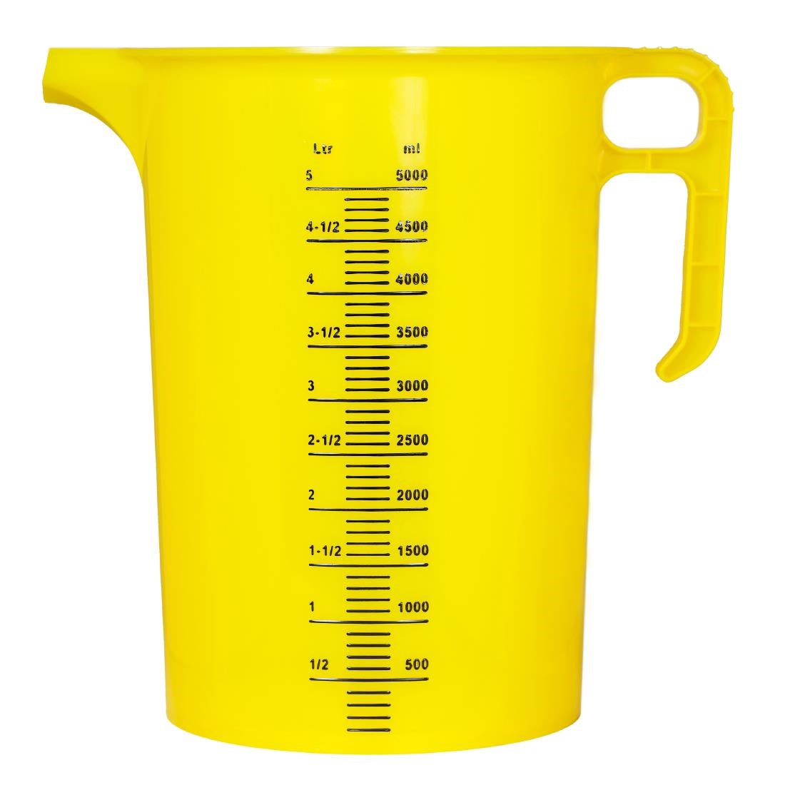 HP871 Pro-Measures Polypropylene Measuring Jug Yellow 5Ltr