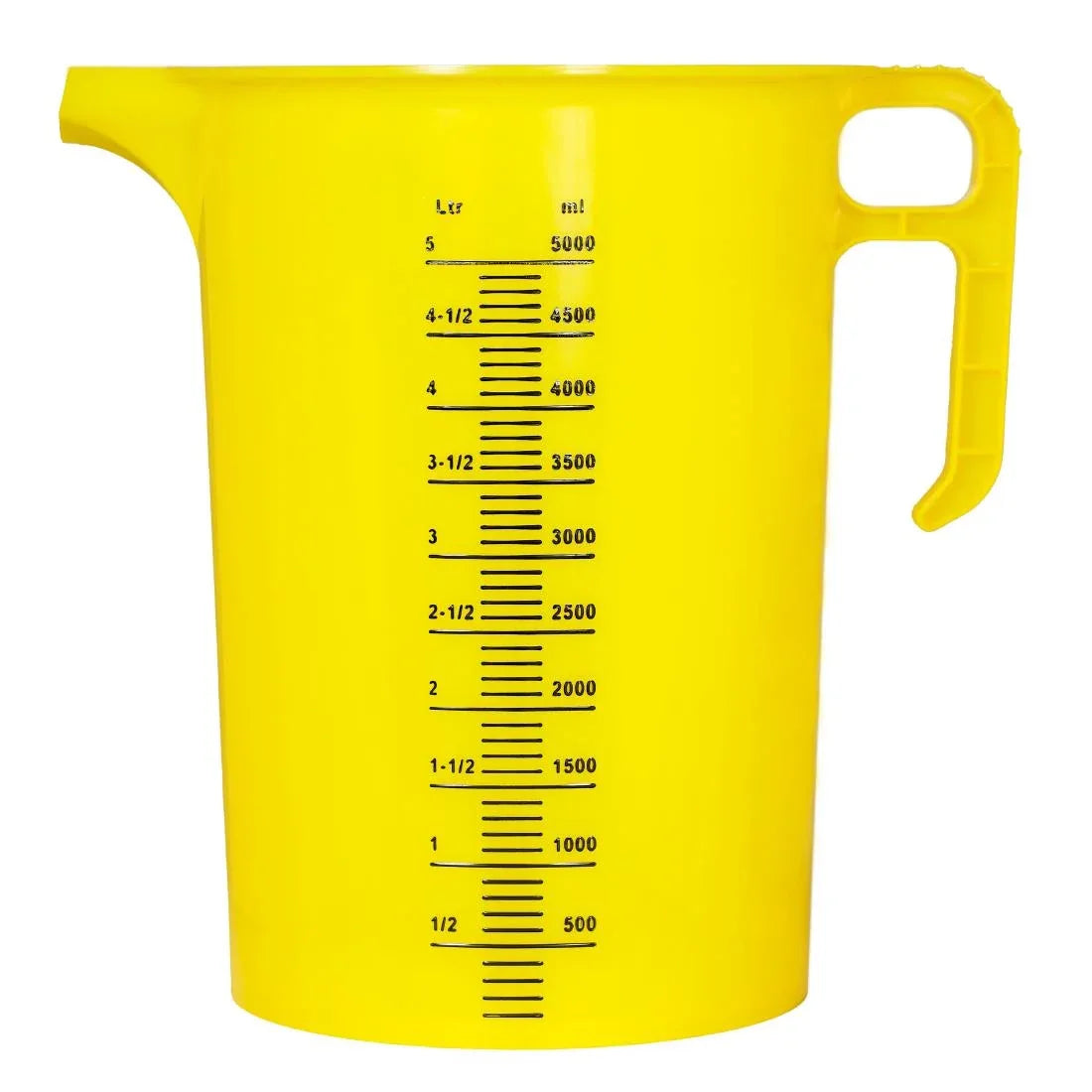 HP871 Pro-Measures Polypropylene Measuring Jug Yellow 5Ltr
