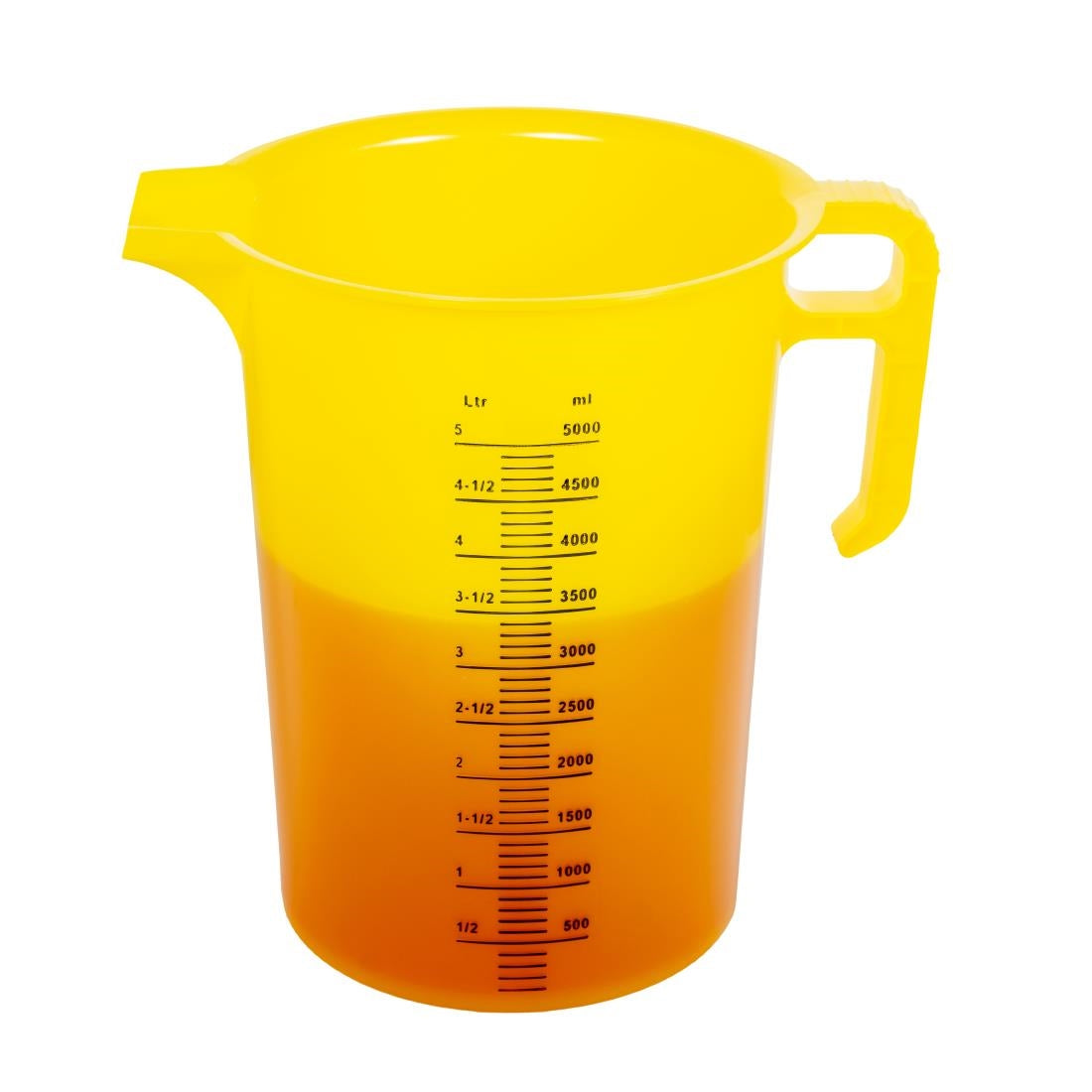 HP871 Pro-Measures Polypropylene Measuring Jug Yellow 5Ltr