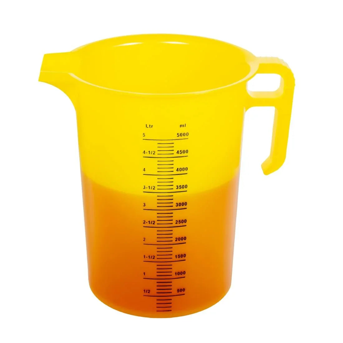 HP871 Pro-Measures Polypropylene Measuring Jug Yellow 5Ltr