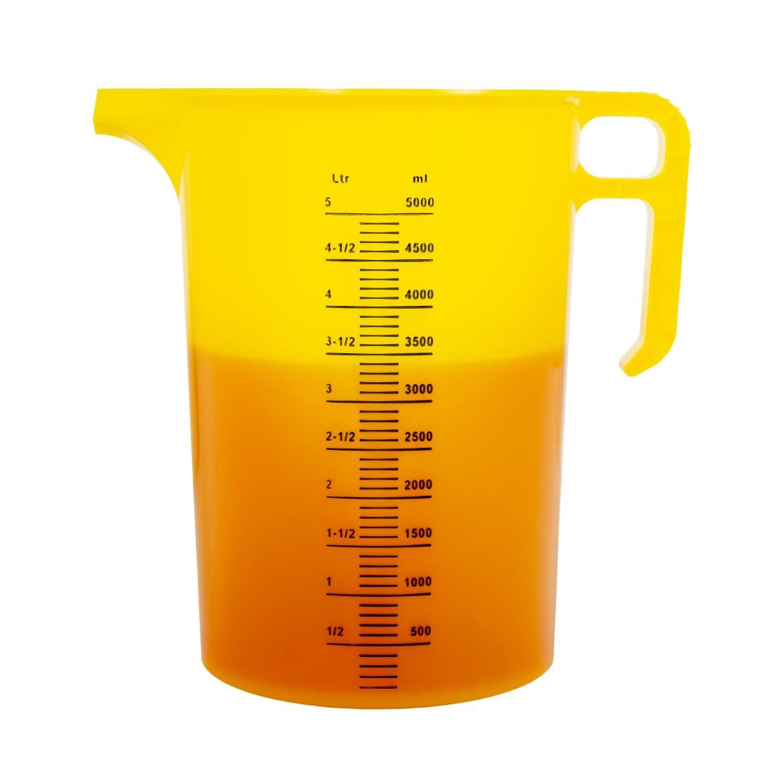 HP871 Pro-Measures Polypropylene Measuring Jug Yellow 5Ltr