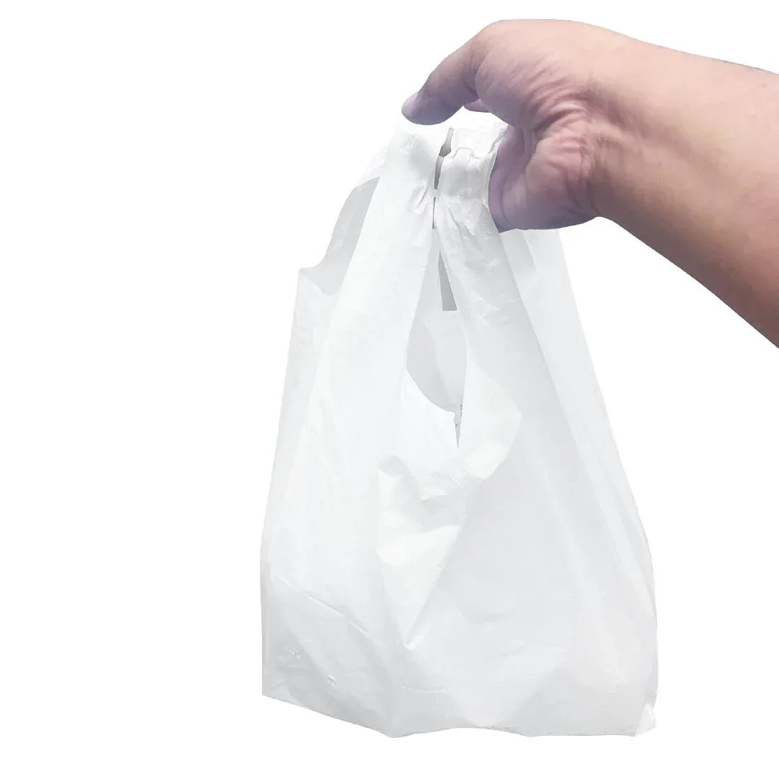 HP875 Fiesta Recyclable Large White Carrier Bag (1000 Pack)