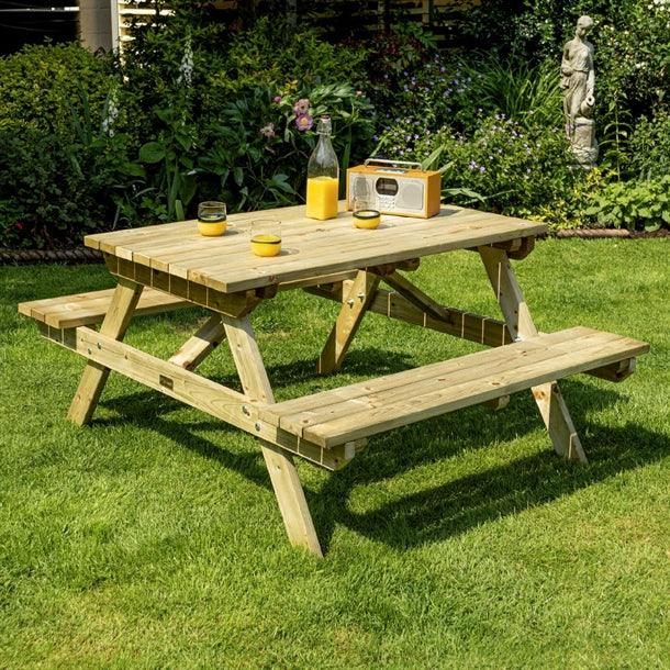 HP887 Rowlinson Picnic Table 4ft - JD Catering Equipment Solutions Ltd