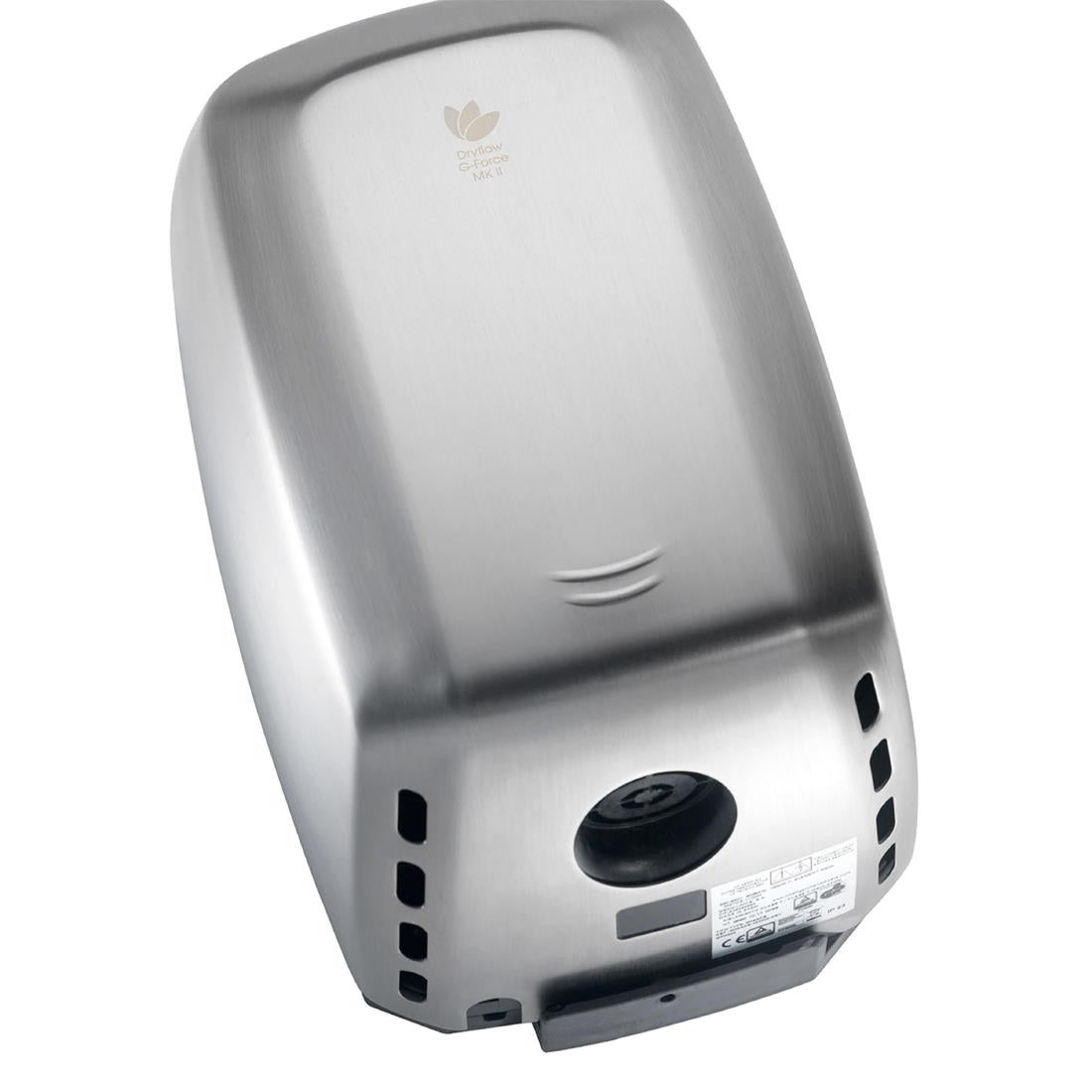 HP922 Dryflow G-Force MKII Hand Dryer with HEPA Filter Brushed Satin