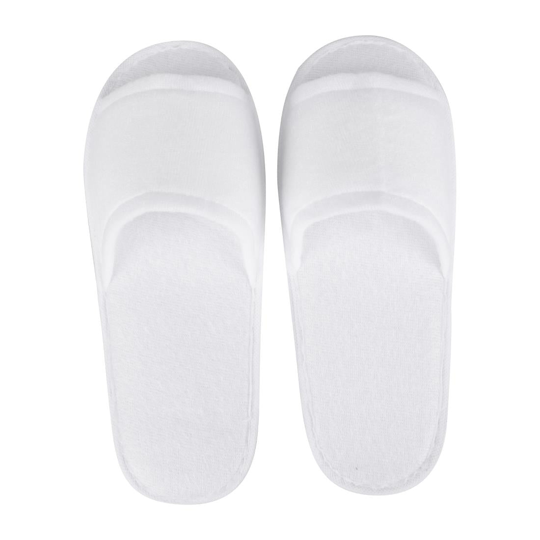 HR095 Mitre Essentials Slipperlite Open Toe Slippers White