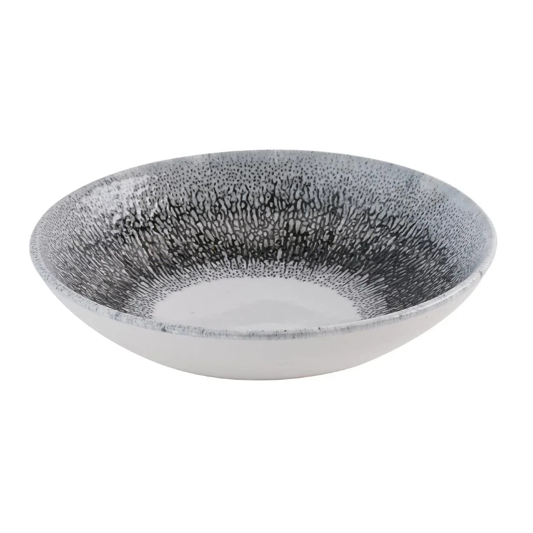 HR304 Churchill Studio Prints Fusion Black Evolve Coupe Bowls 182mm (Pack of 12) - JD Catering Equipment Solutions Ltd