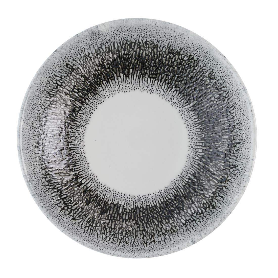 HR304 Churchill Studio Prints Fusion Black Evolve Coupe Bowls 182mm (Pack of 12)