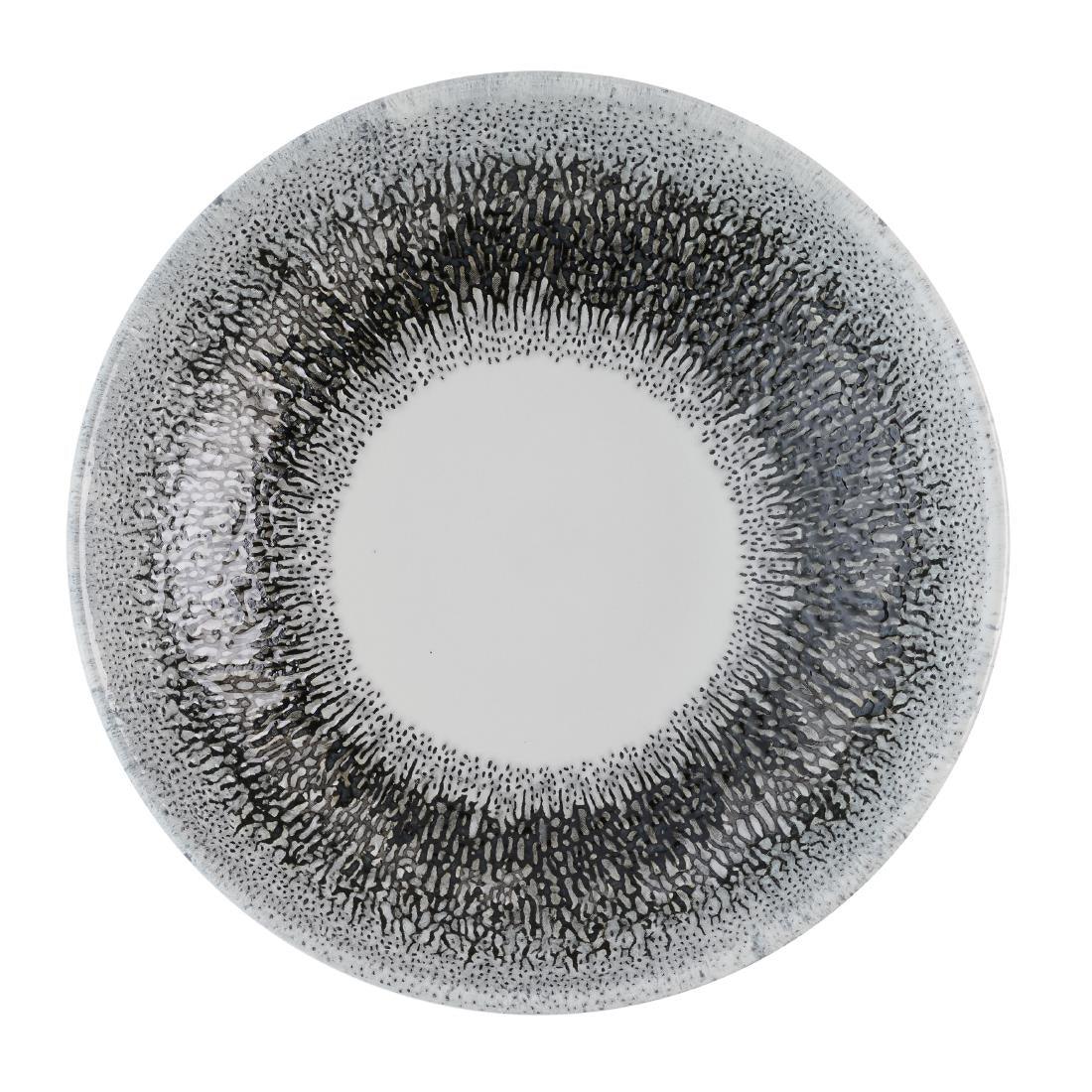 HR304 Churchill Studio Prints Fusion Black Evolve Coupe Bowls 182mm (Pack of 12) - JD Catering Equipment Solutions Ltd