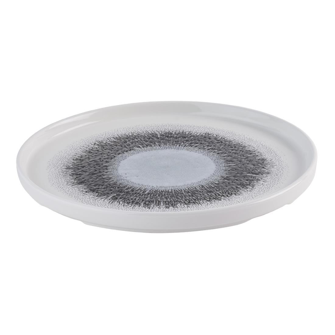 HR305 Churchill Studio Prints Fusion Black Walled Plates 260mm (Pack of 6)