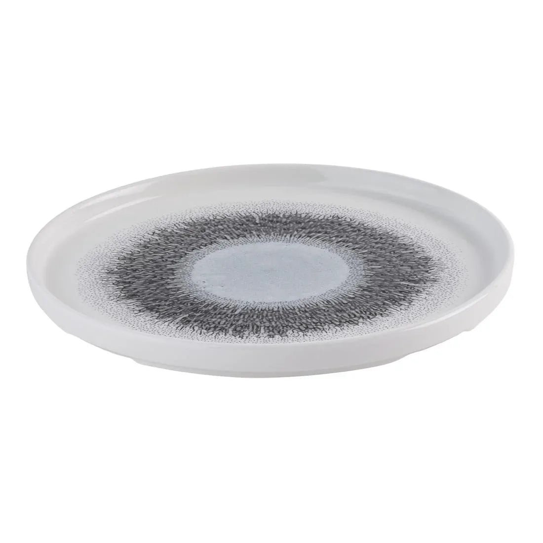 HR305 Churchill Studio Prints Fusion Black Walled Plates 260mm (Pack of 6) - JD Catering Equipment Solutions Ltd