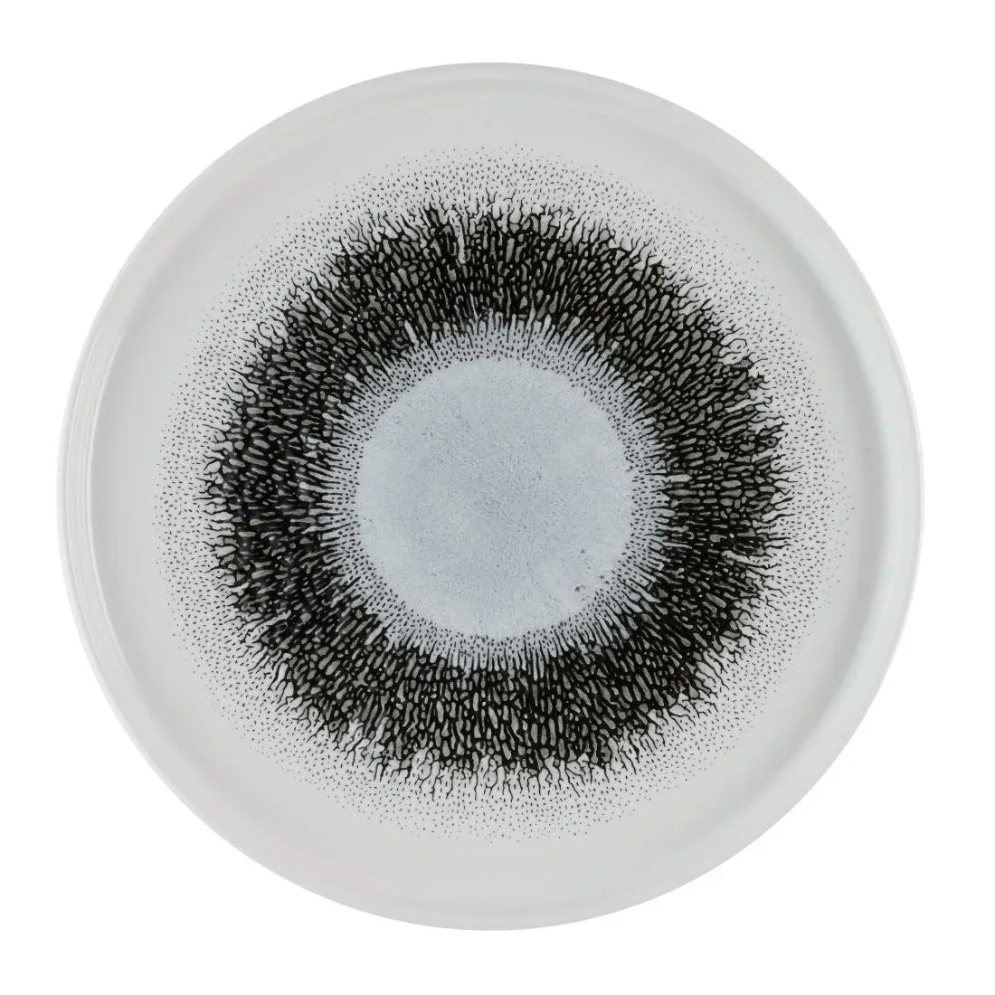 HR305 Churchill Studio Prints Fusion Black Walled Plates 260mm (Pack of 6) - JD Catering Equipment Solutions Ltd