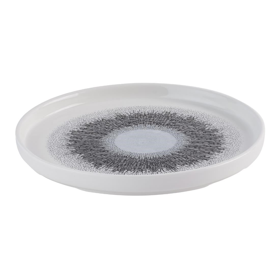 HR306 Churchill Studio Prints Fusion Black Walled Plates 210mm (Pack of 6)