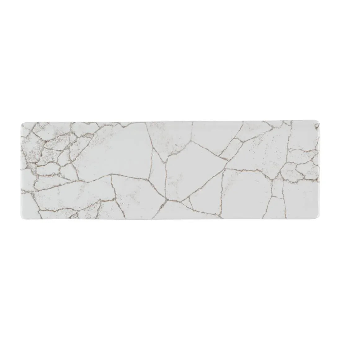 HR307 Churchill Studio Prints Kintsugi Agate Grey Oblong Plates 330x110mm (Pack of 6) - JD Catering Equipment Solutions Ltd