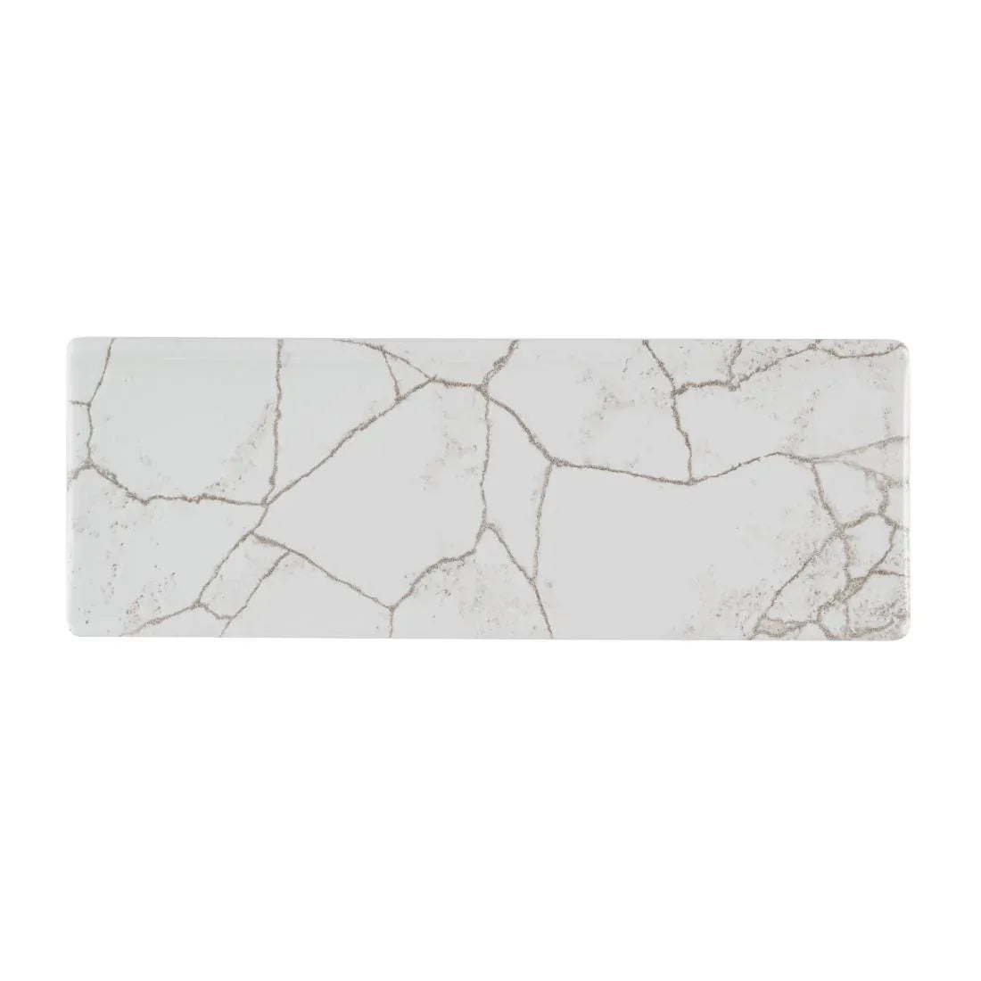 HR309 Churchill Studio Prints Kintsugi Agate Grey Oblong Plates 250x90mm (Pack of 6) - JD Catering Equipment Solutions Ltd